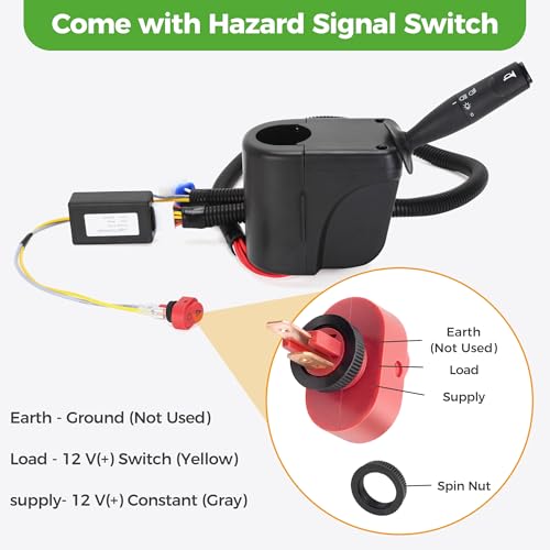 Golf Cart Turn Signal Kit for Yamaha Club Car EZGO 12V Street-Legal Lighting