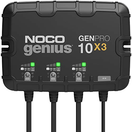 NOCO GENPRO10X3 Marine Battery Charger 12V 30A 3-Bank Onboard Maintainer