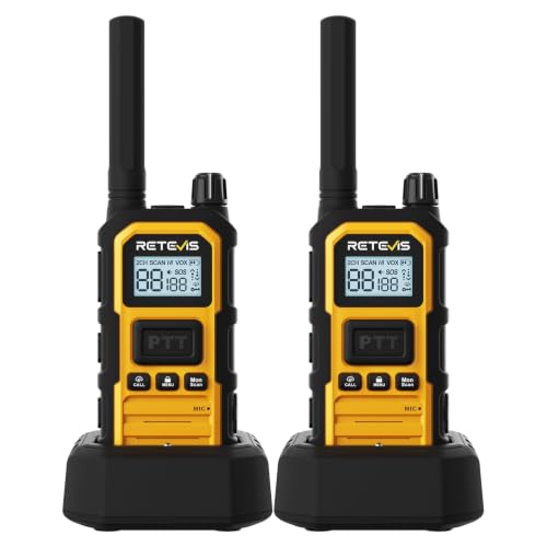 2 Pack GMRS Walkie Talkies Long Range Waterproof Two-Way Radio - IP67