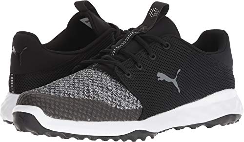 Puma Grip Fusion Sport Men's Golf Shoes - Black & Quiet Shade, Size 11