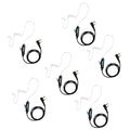 SAMCOM 2 Pin Clear Tube Earpiece for FPCN30A FPCN10A Radios - 6 Pack