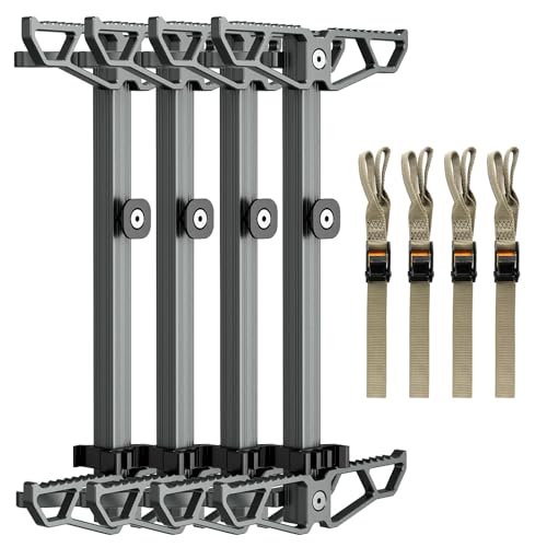 Aluminum Climbing Sticks for Hunting, Non-Slip Tree Stand Steps Set of 4