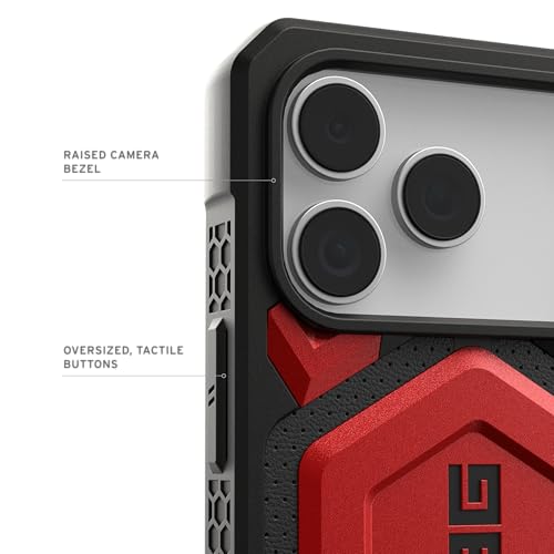 URBAN ARMOR GEAR Monarch Pro Crimson iPhone 18/17 Pro Max Case - Military Drop Tested