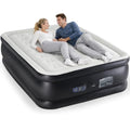 Sweetcrispy 22-Inch Queen Air Bed with Built-In Pump, 660 lbs Capacity, Non-Slip Top for Camping & Home Use
