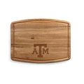 NCAA Texas A&M Ovale Acacia Cutting Board with Juice Groove - Charcuterie Serving Platter