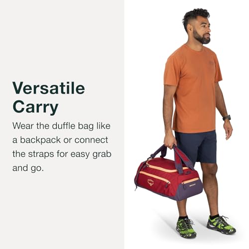 Osprey Daylite Duffel Backpack 45L Tumbleweed Yellow / Tunnel Vision - Convertible Gym & Travel Bag