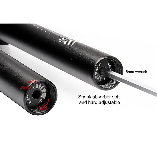 Bibike Safort Suspension Seatpost 31.6mm, 365mm Length, 50mm Travel, Aluminum