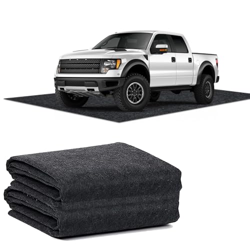 17 x 7.4 FT Garage Floor Mat Oil Spill Protector Weather-Resistant Backing