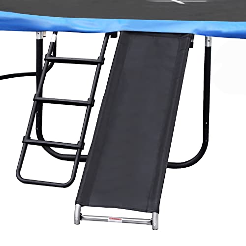 Zoomster Trampoline Ladder and Slide Kit with Storage Bag - Rust-Resistant Steel for Kids