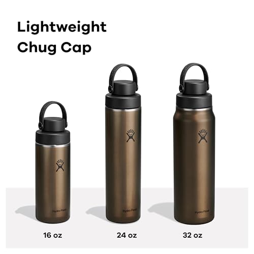 Hydro Flask 32 Oz Lightweight Insulated Water Bottle with Wide Flex Chug Cap - Obsidian