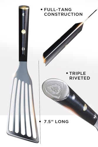 7.5-Inch Fish Spatula - Slotted Stainless Steel Kitchen Tool