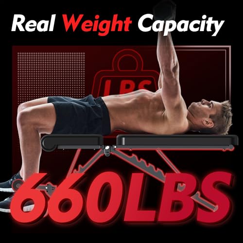 Adjustable Weight Bench for Full Body Strength Training - Foldable & Heavy Duty