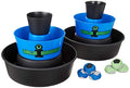 Blue/Black Backyard Water & Yard Game Set - Collapsible Targets & Hack-Itsacks for Family Outdoor Fun