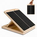 Portable Wooden Calf Stretch Board with Adjustable Incline for Therapy & Fitness