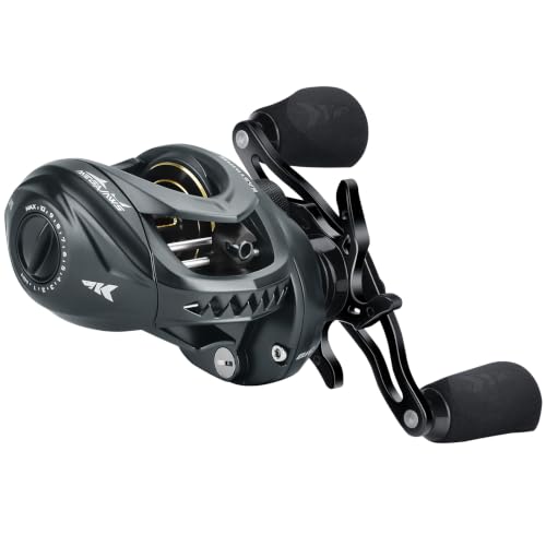KastKing MegaJaws Elite Baitcasting Reel Dark Galaxy Left Hand - High Speed Lightweight Fishing Reel