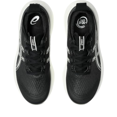 ASICS Women's Gel-Nimbus 27 Running Shoes - Black & Lake Grey, Size 8