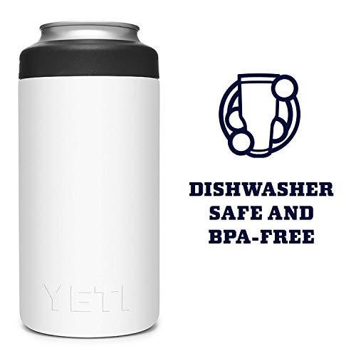 YETI Rambler 16 oz. Colster Tall Can Insulator - White, Keeps Beverages Cold