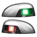 Marine LED Navigation Lights Pair - Waterproof Bow & Stern Lights for Boats