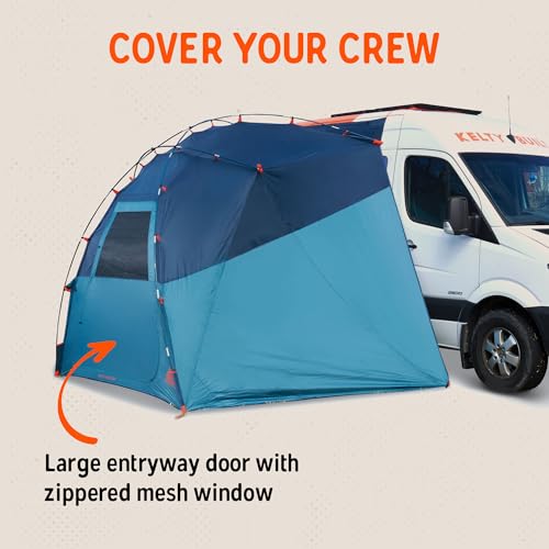 Kelty Backroads Shelter Overlanding Tent with Fiberglass Frame, Universal Mount, UV & Rain Protection