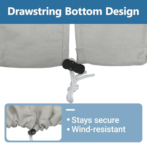 Boat Center Console Cover M - Waterproof Marine Polyester Canvas Grey