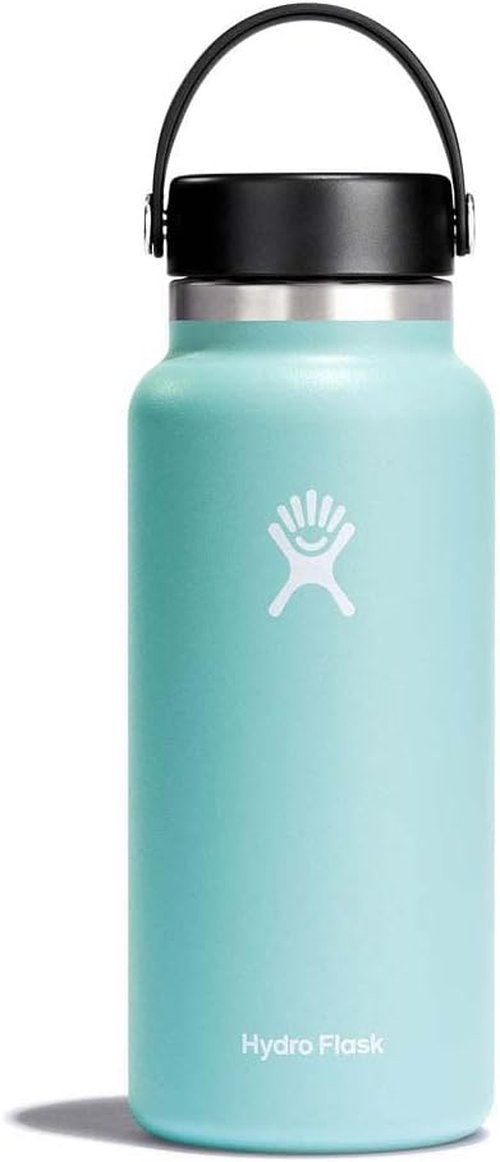 Hydro Flask Wide Mouth 32 Oz Water Bottle - Flexible Cap for Easy Drinking