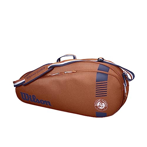 Wilson Roland Garros Tennis Racket Bag - Clay/Navy Holds 3 Rackets