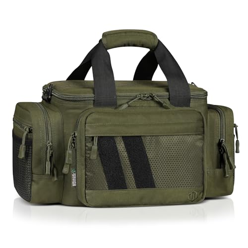 Savior Equipment Specialist Series Tactical Triple Pistol Range Duffle Bag, Olive Drab Green, 18x9x12 inch