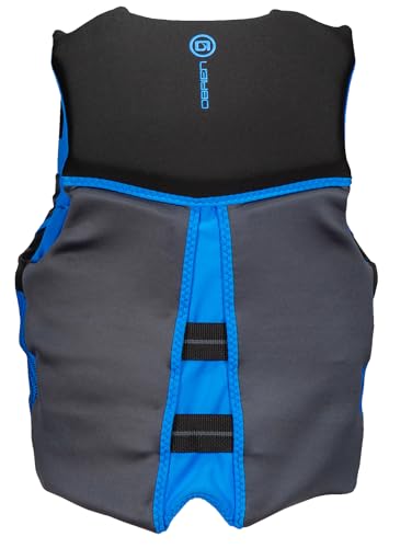 O'Brien Flex V-Back Life Jacket - Black/Blue X-Large Coast Guard Approved