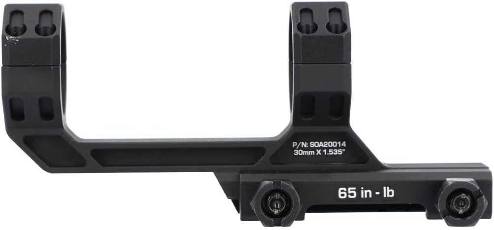 Sig Sauer Alpha MSR Scope Ring Mount - Durable 7075-T6 Aluminum | 1.535" High, 0 MOA Cant