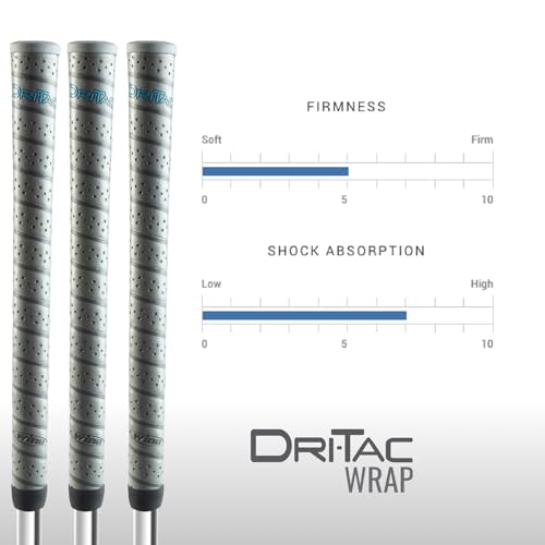 Winn Dri Tac Wrap Golf Grips 13-Piece Bundle - Non-Slip Contoured Comfort