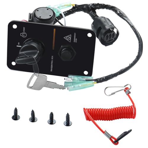 12V Marine Ignition Key Switch Panel for Yamaha Outboard Engines