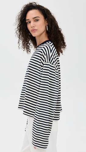 Lioness Women's Bloom Long Sleeve Tee - Small Navy Stripe