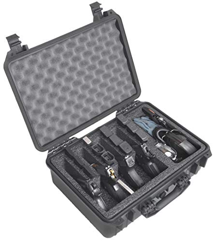 Waterproof Pistol & Magazine Case - Holds 4 Pistols & 33 Magazines, TSA Approved