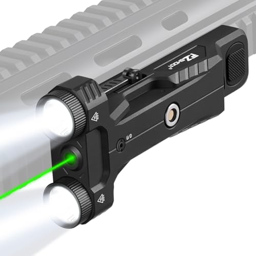 Dual LED Laser Combo Light with Quick Detach Mount - Green Beam