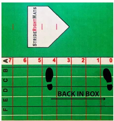 Baseball & Softball Hitting Mat with Visual Feedback Grid and Training System
