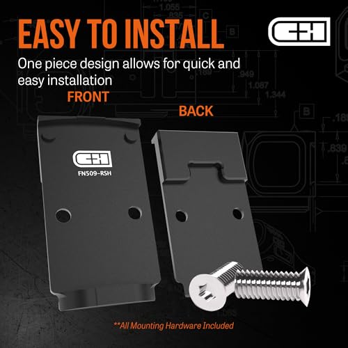 Precision Mounting Plate for FN 509 510 545 Pistols | Compatible with Trijicon RMR & Holosun Optics | Made in USA