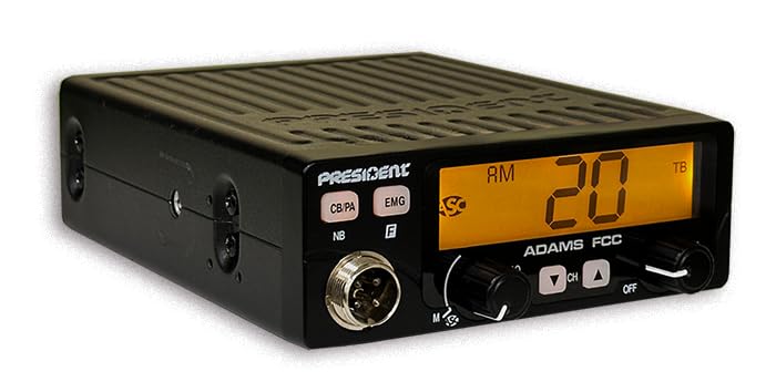 CB Radio with Large 7-Color LCD Display Programmable EMG Shortcut Talkback
