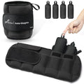 Sportneer Adjustable Ankle Weights for Men & Women - Black, 20lbs Pair