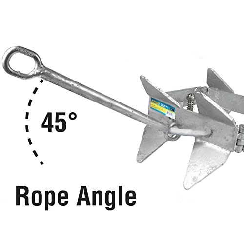 Seachoice 19 lb Hot-Dipped Galvanized Steel Fold-and-Hold Boat Anchor