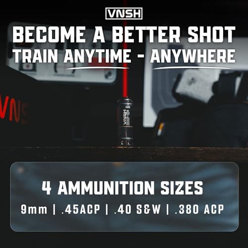 VNSH 9mm Laser Strike Training System - Dry Fire Laser Cartridge for Accurate Shooting Practice