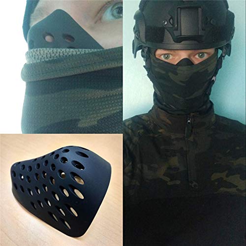 3D Mask Inner Bracket for Comfortable Mask Wearing-Internal Support Holder Frame for Balaclavas-Reusable Silicone Face Shell for Cosplay -Lower Half Face Protective for Airsoft/Paintball/BB Gun