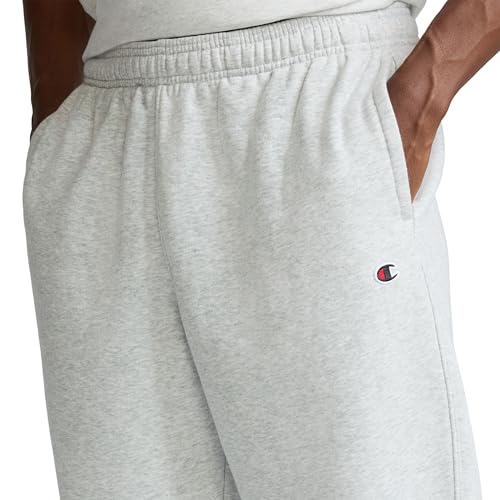 Champion Men's Cinched-Bottom Fleece Sweatpants 4X-Large Oxford Gray