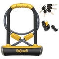 Bike U-Lock with 4 ft Cable and Quad Lock System — Heavy-Duty Steel Security Lock