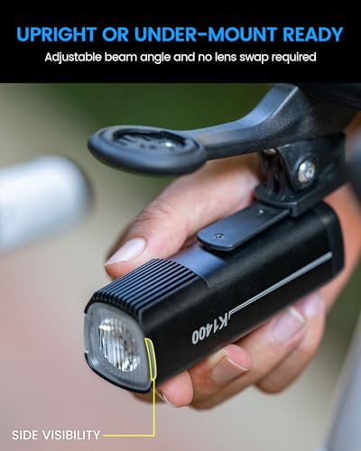 RAVEMEN K1400 1400 Lumen Bike Headlight with Auto On/Off & Wide Beam