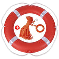 23 Inch Life Ring Buoy with 98.4 FT Floating Rope for Boat & Pool Safety