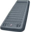FNARMW Extra Thick Camping Sleeping Pad - 5 Inch Inflatable Mattress with Built-in Pillow & Foot Pump - Gray