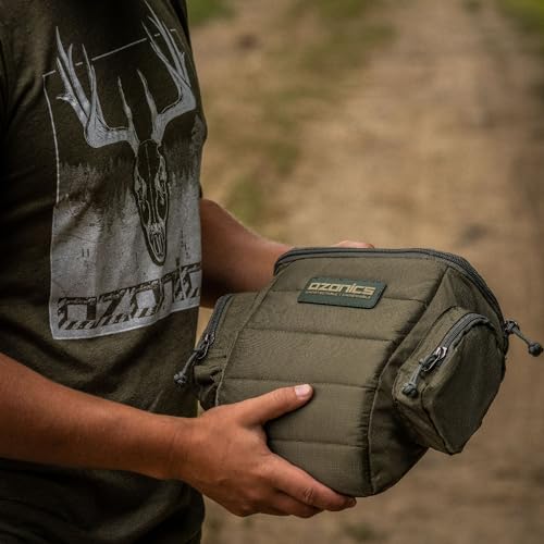 Ozonics SG-BAG2 Green Carry Bag for HR230/HR300/HR500 Ozone Generators, Lightweight Travel Case with Pouches