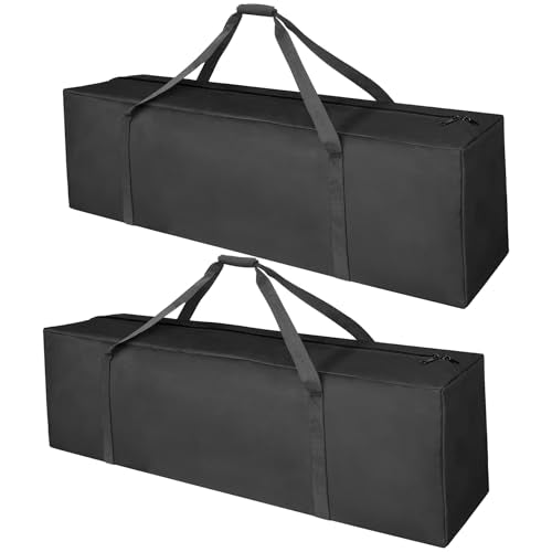 Extra Large 52-Inch Sports Duffle Bag 160L Travel Luggage Set - Black 2 Pack