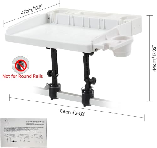 HITORHIKE Bait Board Set with Mounts & Extenders for Fishing & Boating