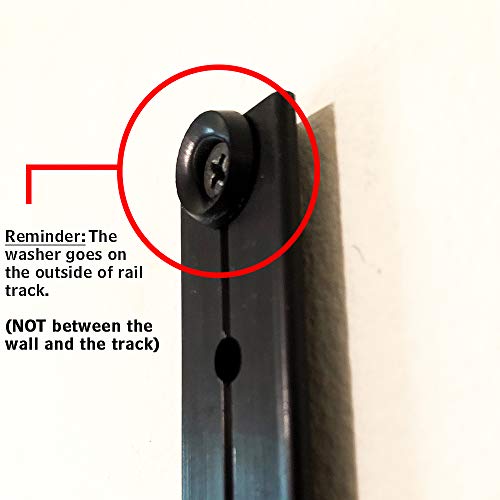 Wall Anchor for Home Gym Resistance Bands - Space Saver with Rail & Car - No Bands Included